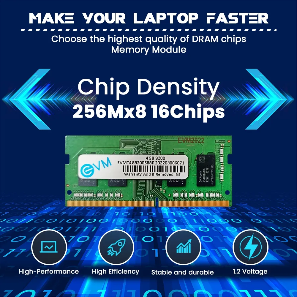 EVM Laptop Ram 4GB DDR4 3200Mhz view 3